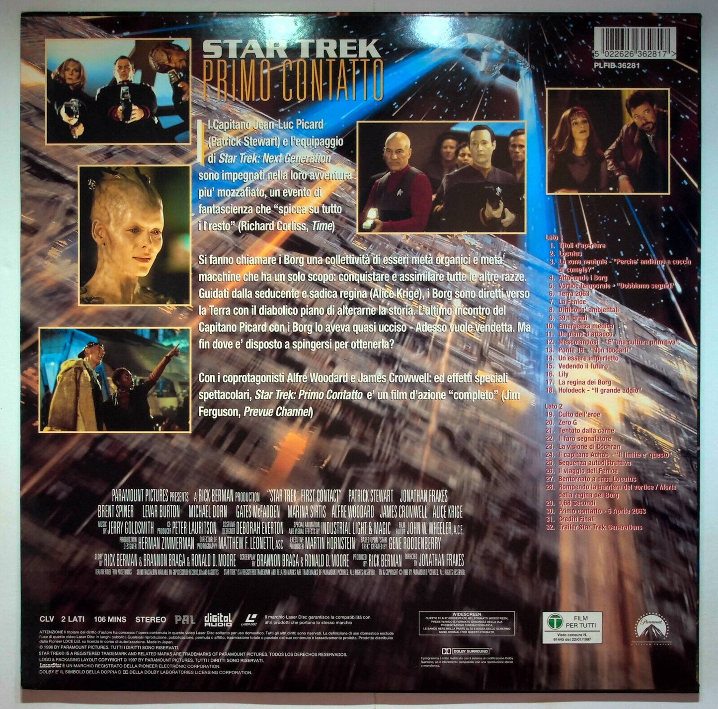 EBOND Star Trek Primo Contatto - Laser Disc Pal
