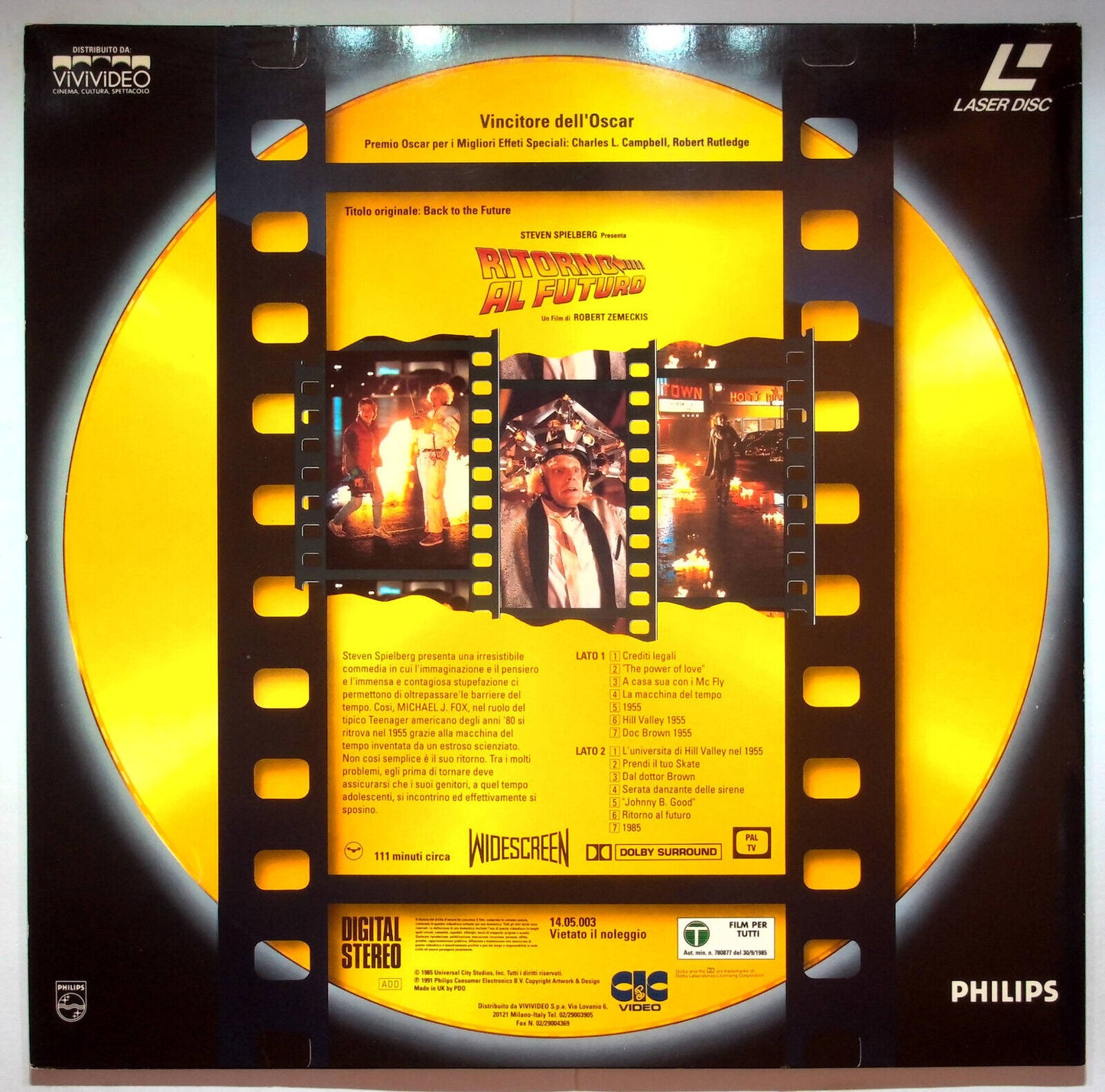 EBOND Ritorno Al Futuro - Laser Disc Pal