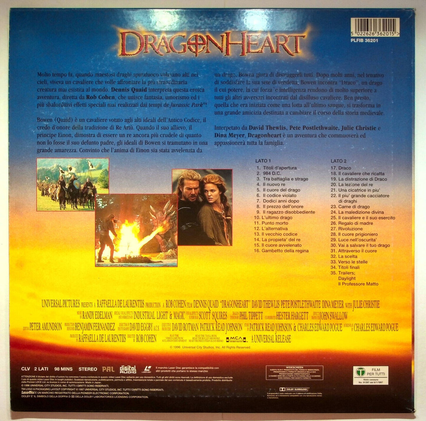 EBOND Dragonheart - Laser Disc Pal