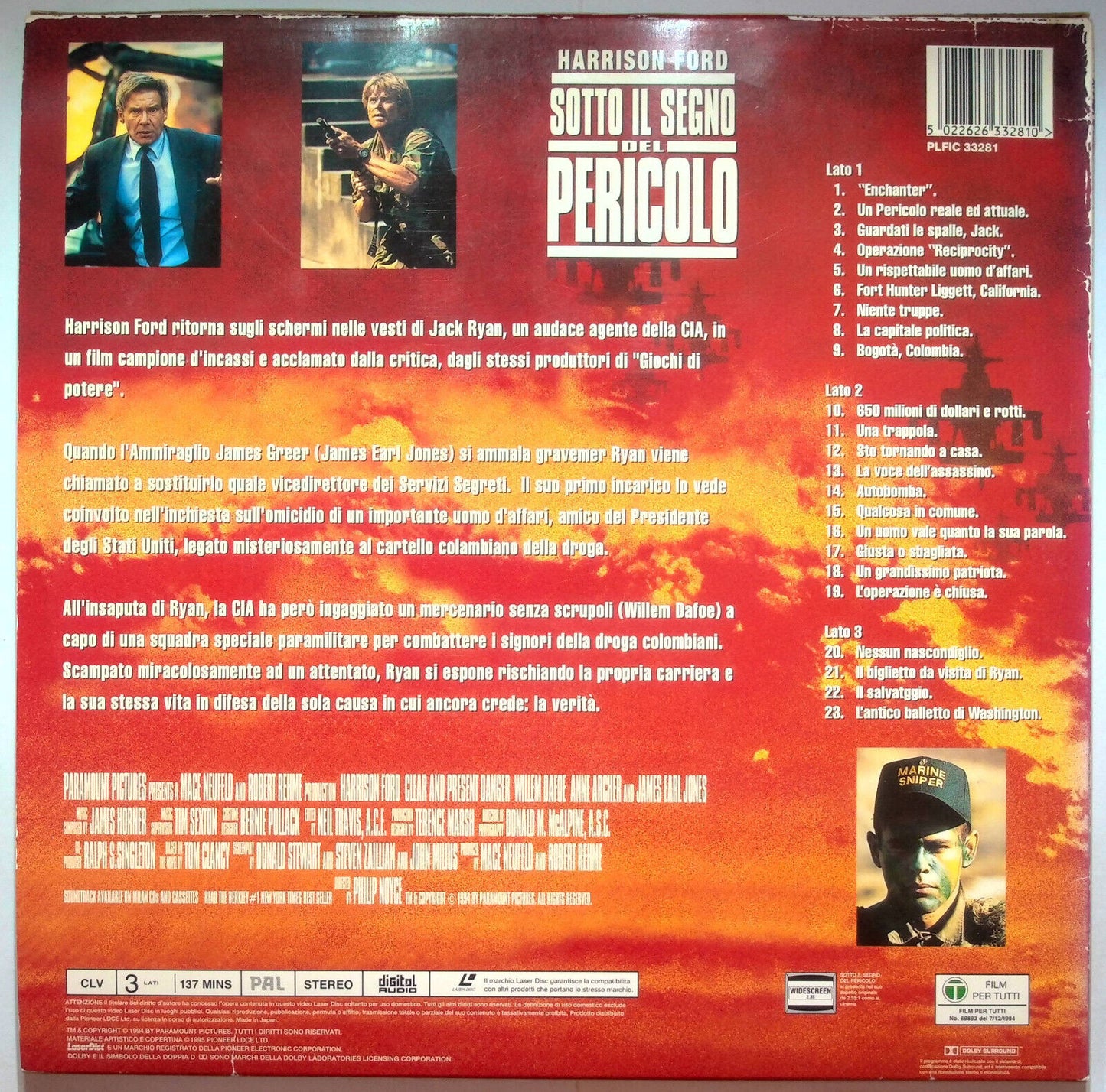EBOND Sotto Il Segno Del Pericolo - Laser Disc Pal