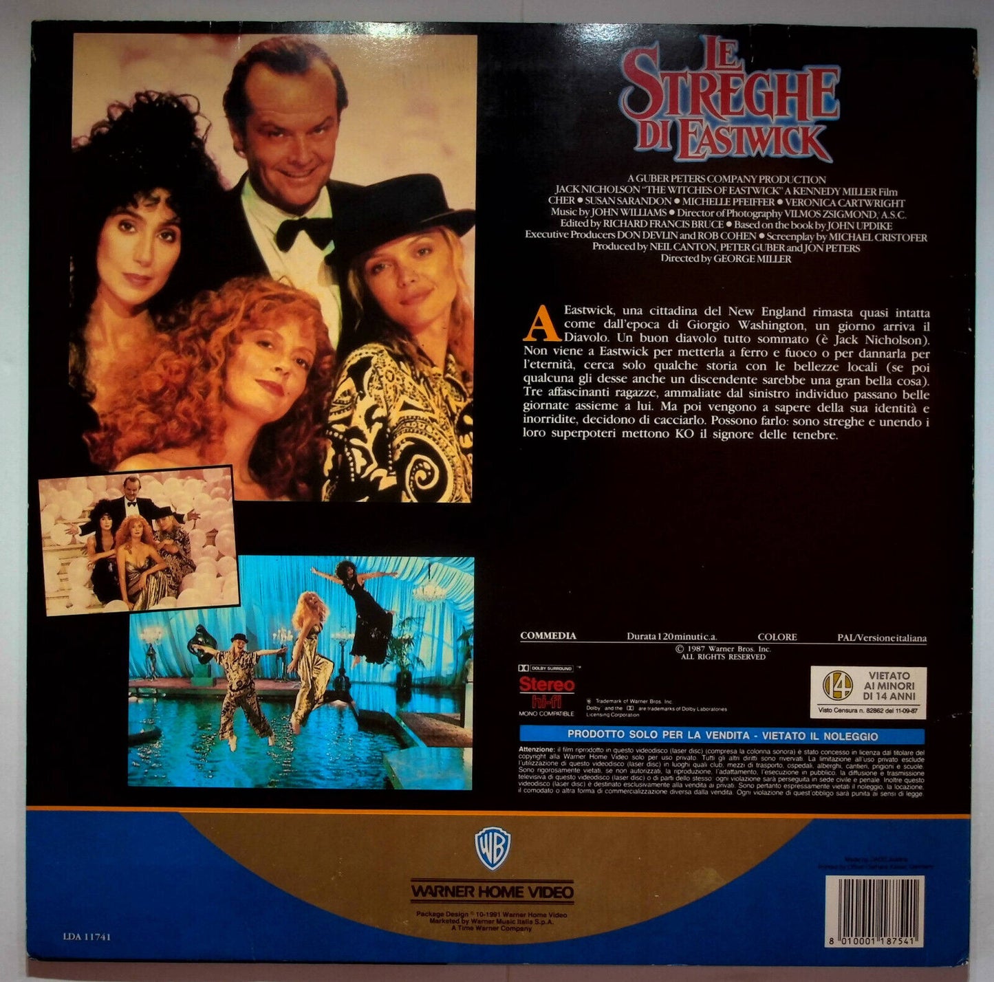 EBOND Le Streghe Di Eastwick - Laser Disc Pal