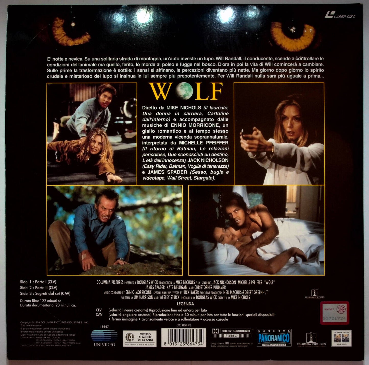 EBOND Wolf La Belva e Fuori - Laser Disc Pal