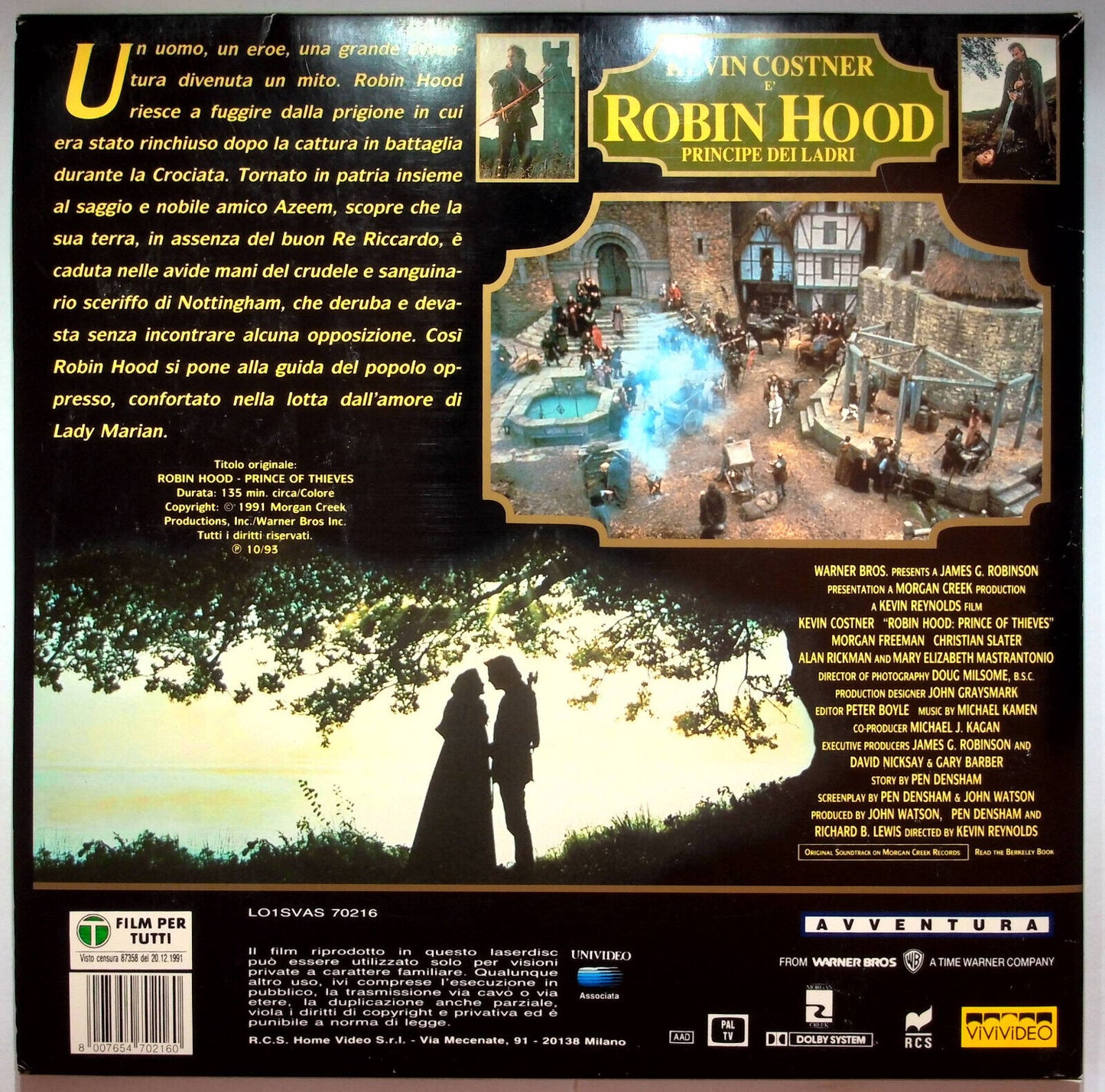 EBOND Robin Hood Principe Dei Ladri - Laser Disc Pal