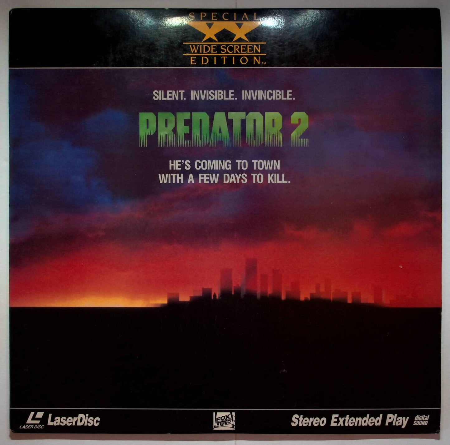 EBOND Predator 2 - Laser Disc Ntsc
