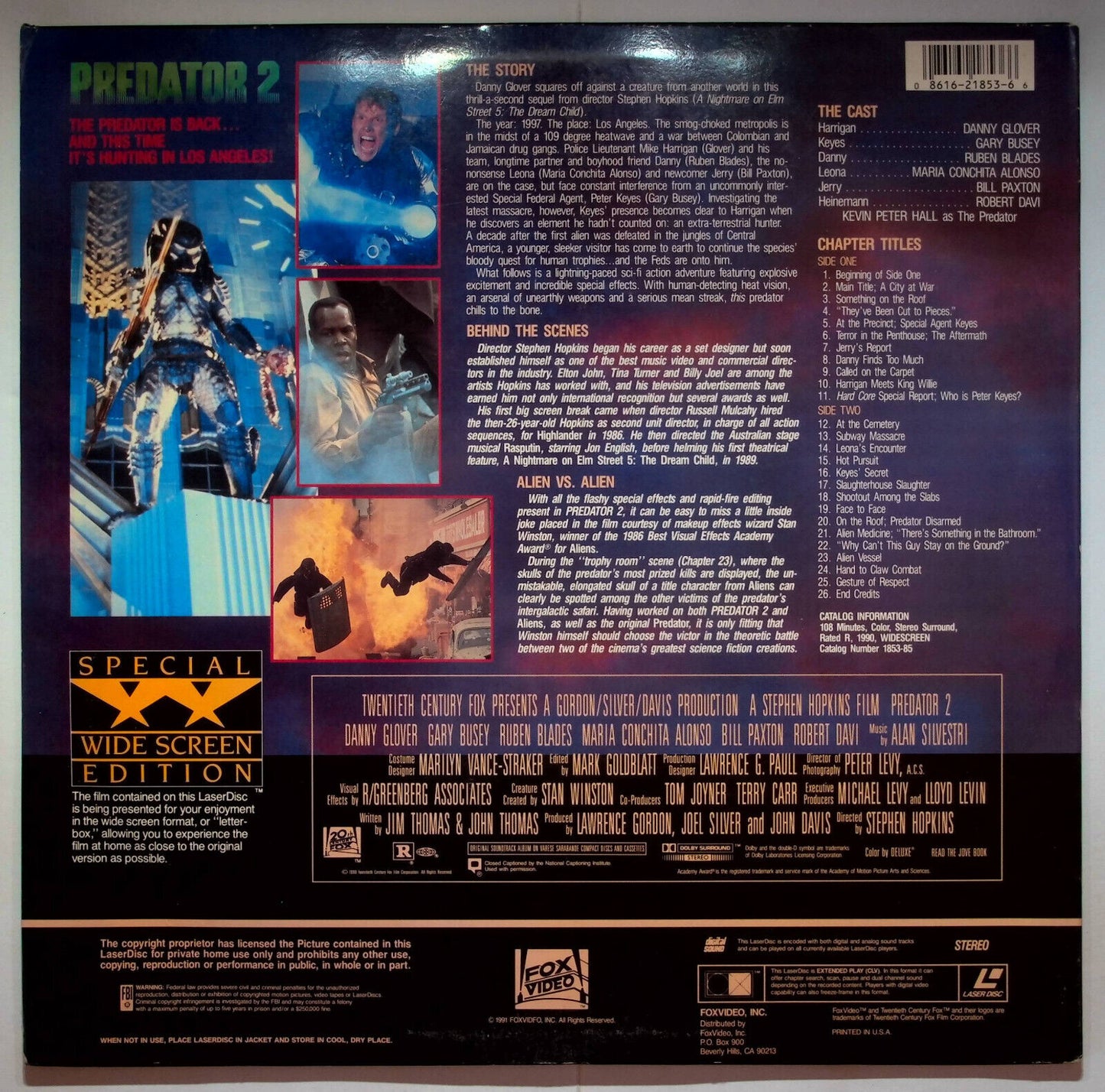 EBOND Predator 2 - Laser Disc Ntsc