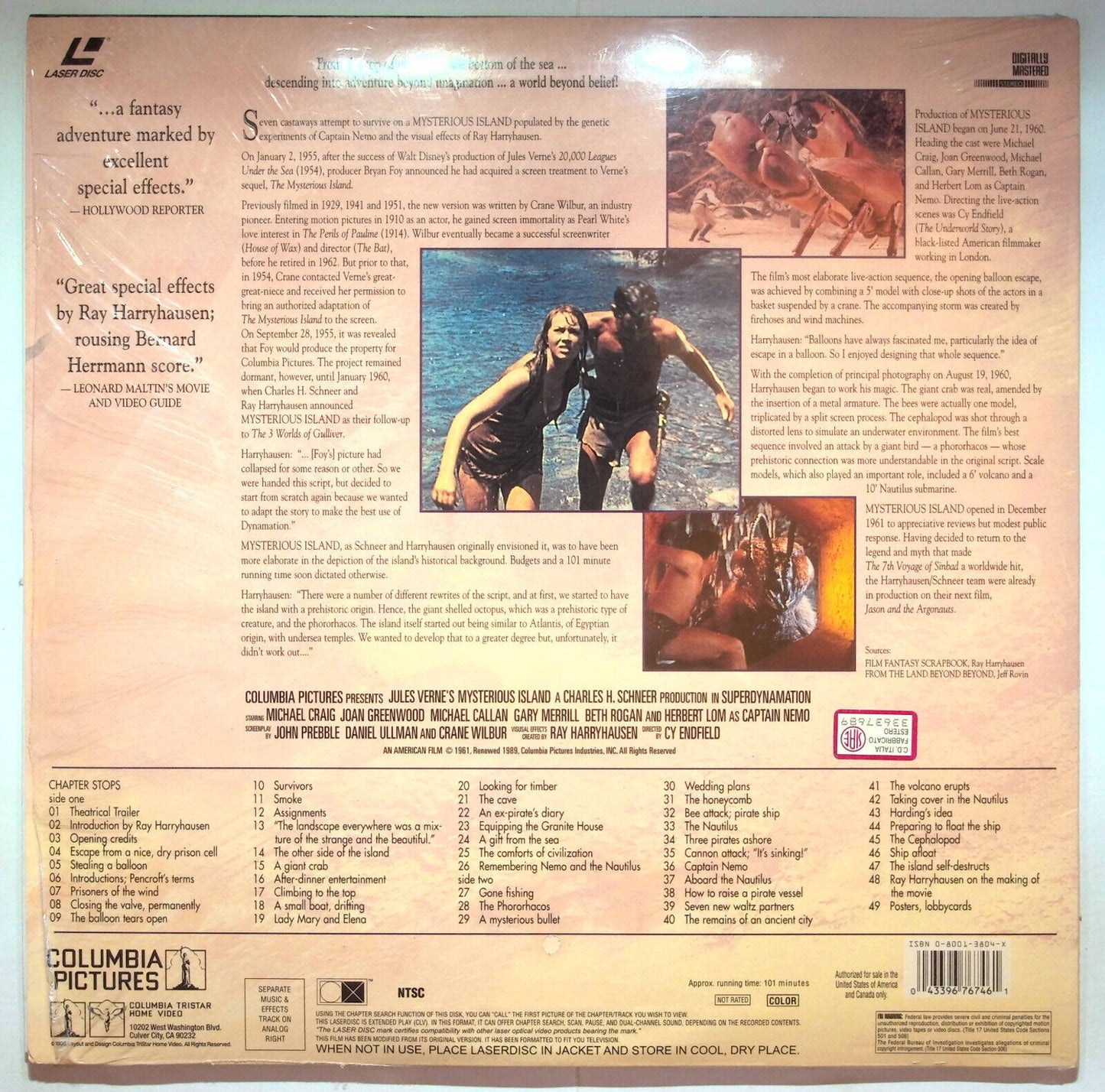 EBOND Mysterious Island - Laser Disc Ntsc