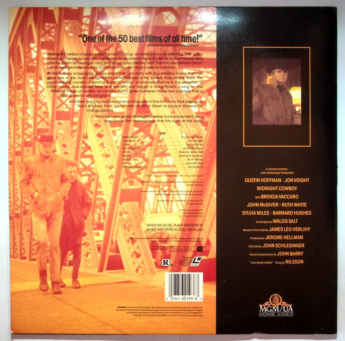 EBOND Midnight Cowboy - Laser Disc Ntsc