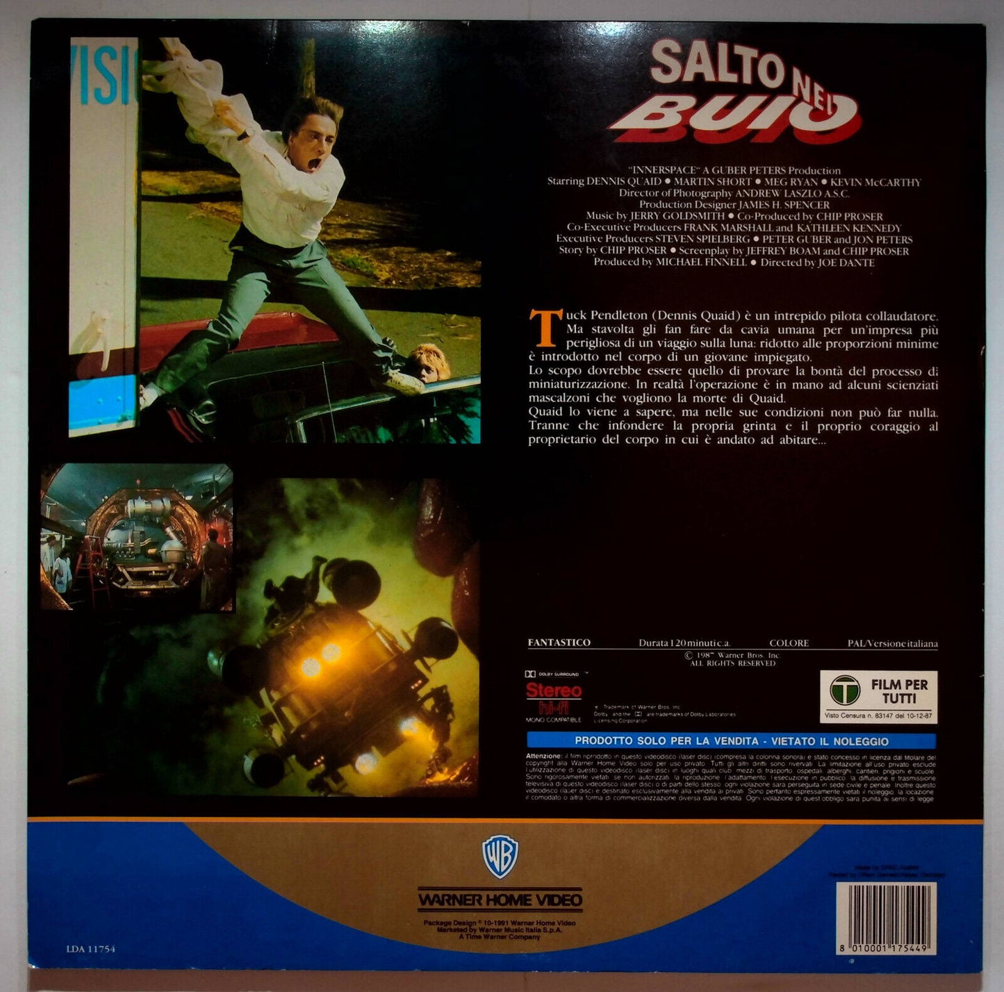 EBOND Salto Nel Buio - Laser Disc Pal