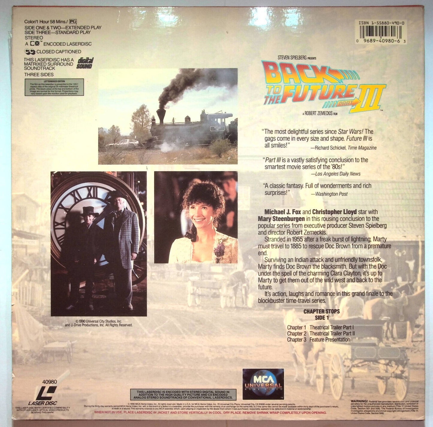 EBOND Back To The Future Part Iii - Laser Disc Ntsc