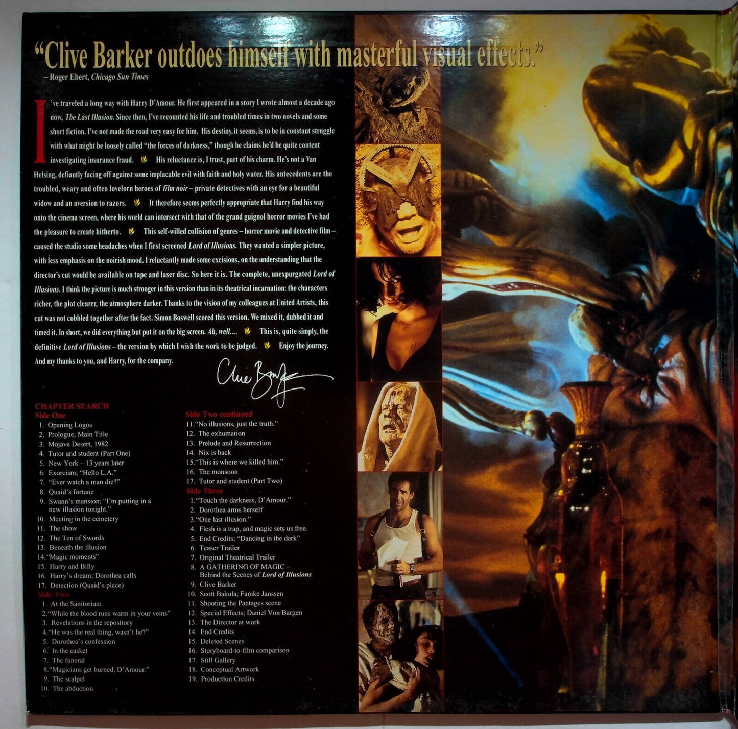 EBOND Lord Of Illusions - Unrated Director's Cut - Laser Disc Ntsc