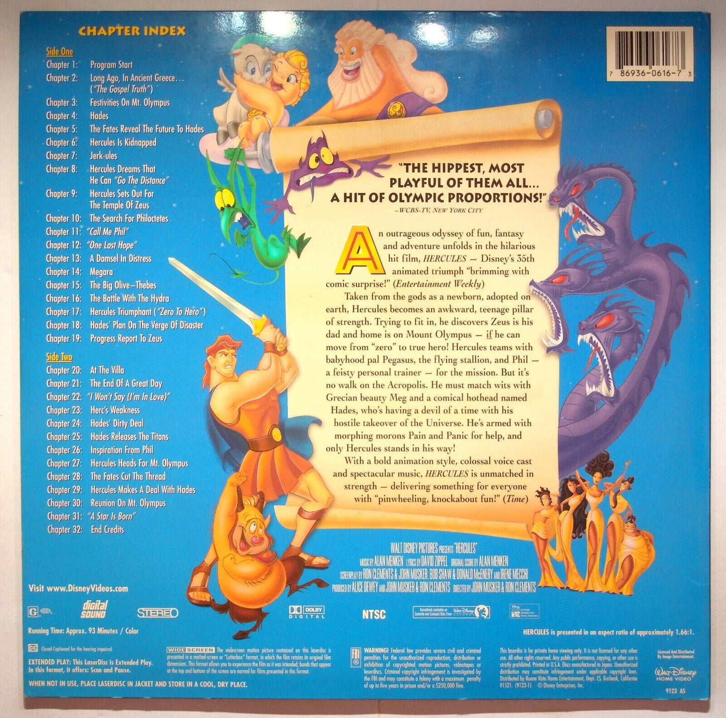 EBOND Hercules - Walt Disney's - Laser Disc Ntsc