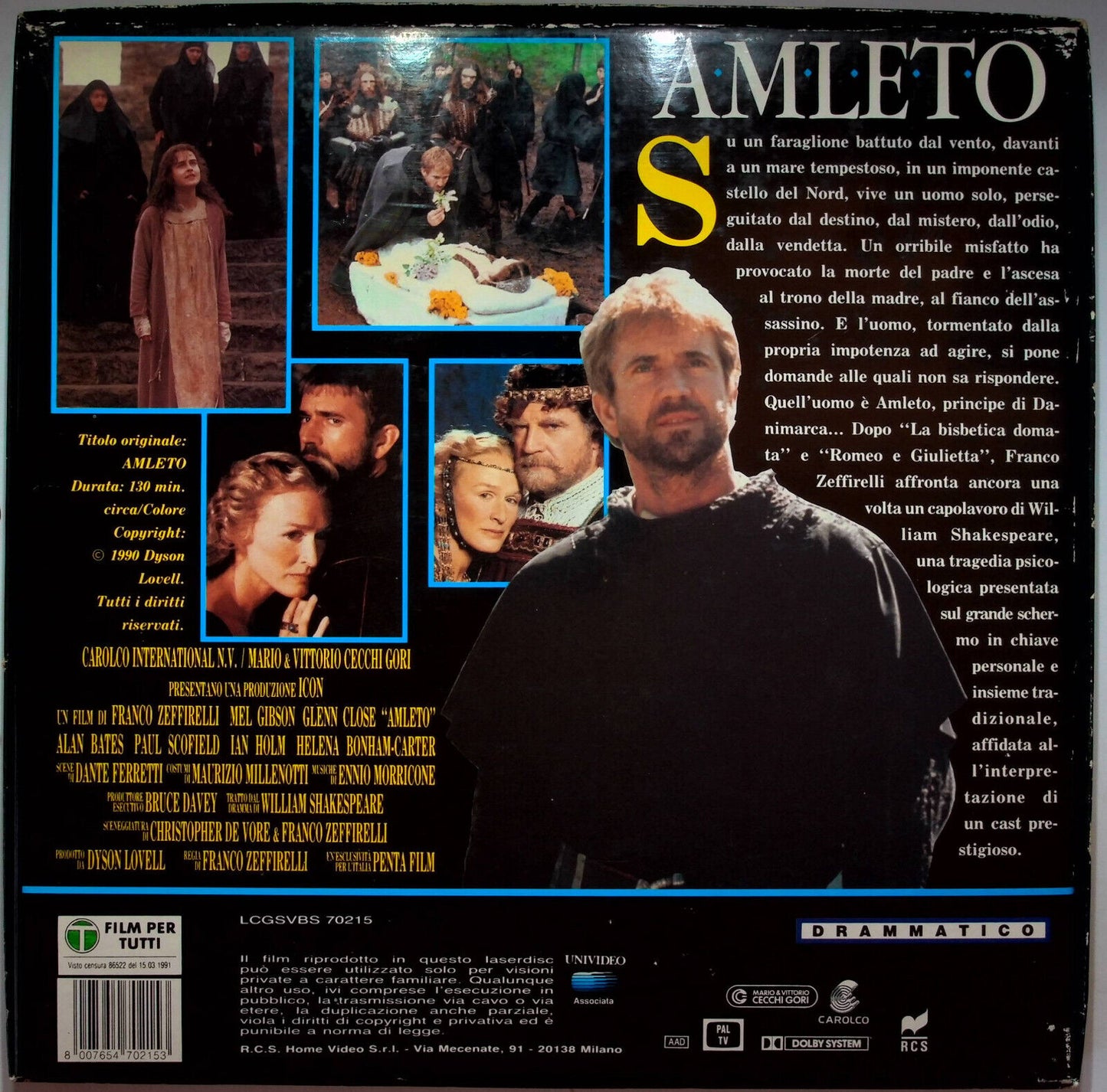 EBOND Amleto (1990) - Laser Disc Pal