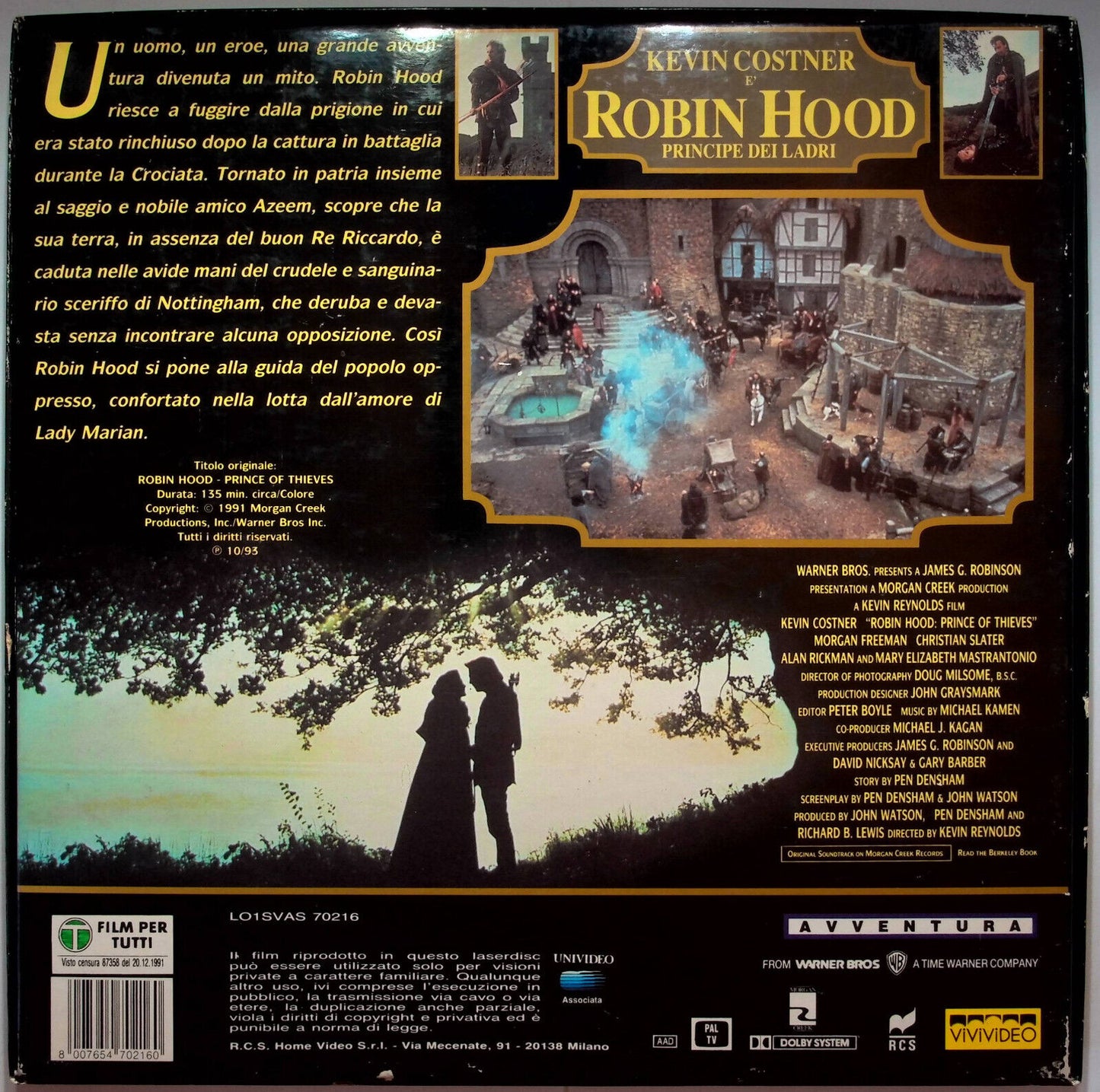 EBOND Robin Hood Principe Dei Ladri - Laser Disc Pal