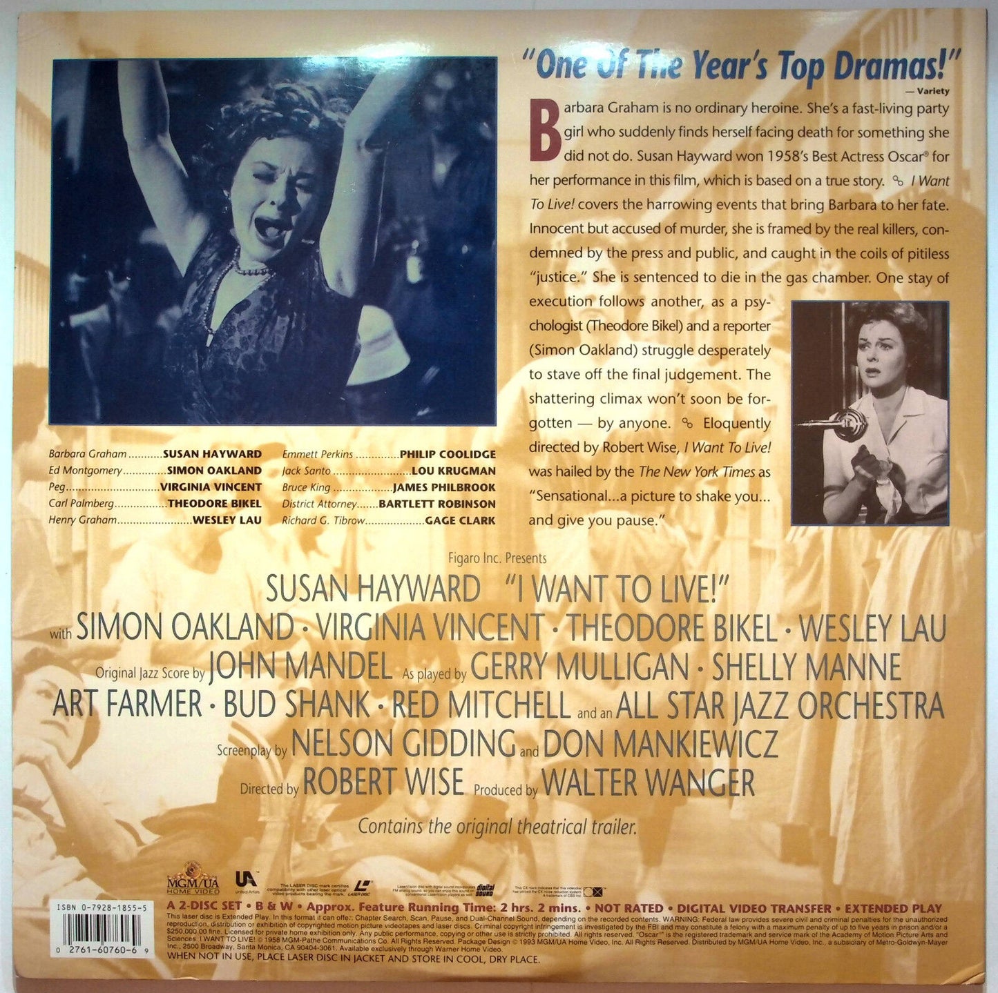 EBOND I Want To Live! - Laser Disc Ntsc