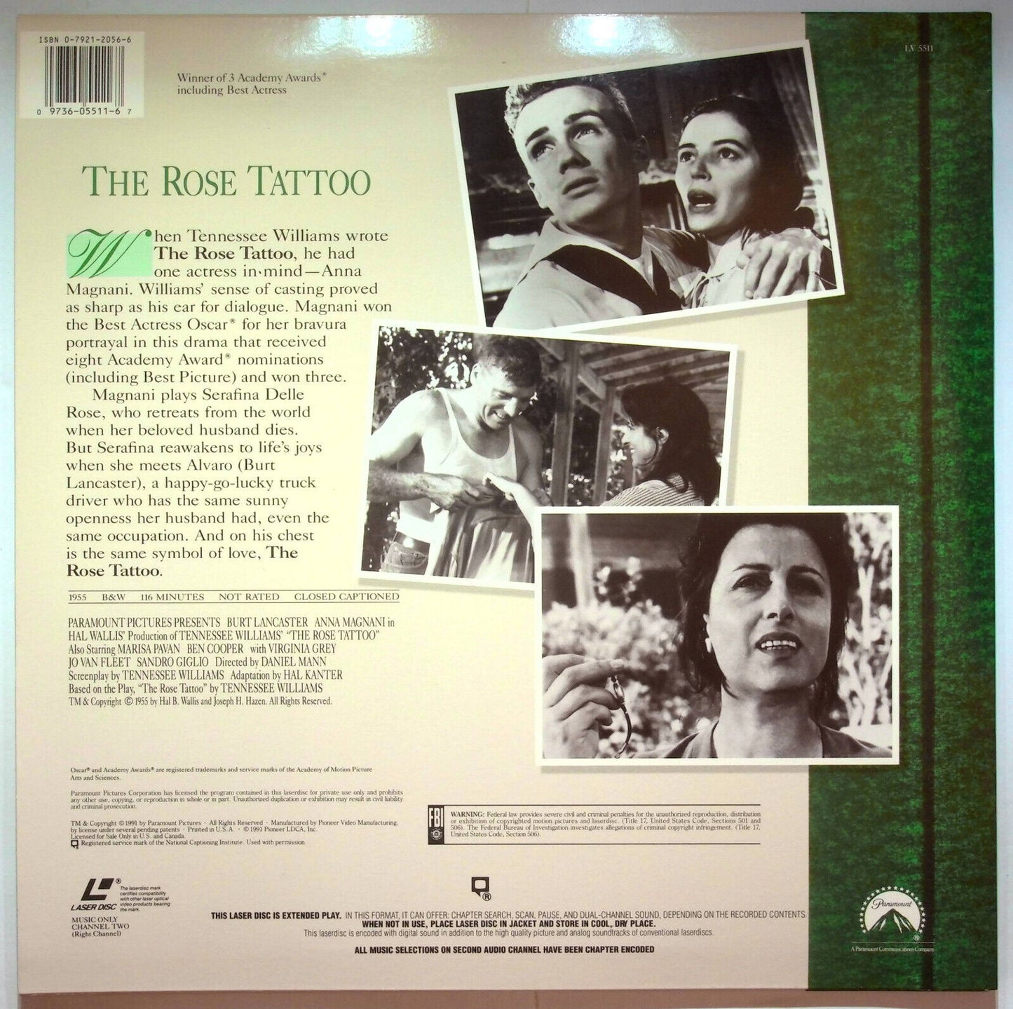 EBOND The Rose Tattoo - Laser Disc Ntsc