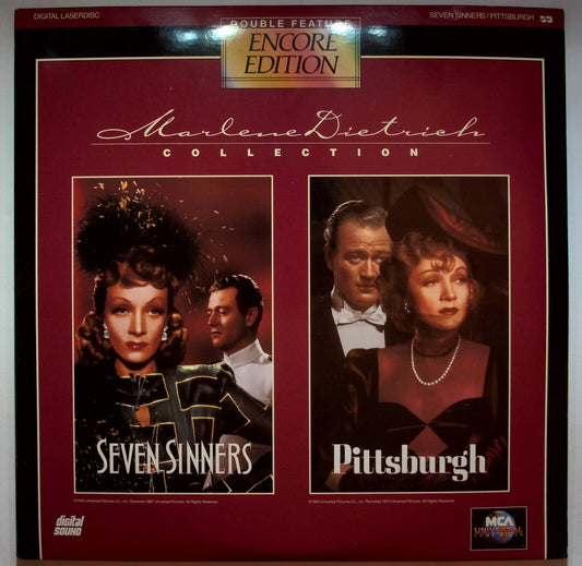 EBOND Marlene Dietrich Collection - Seven Sinner - Pittsburgh - Laser Disc Ntsc