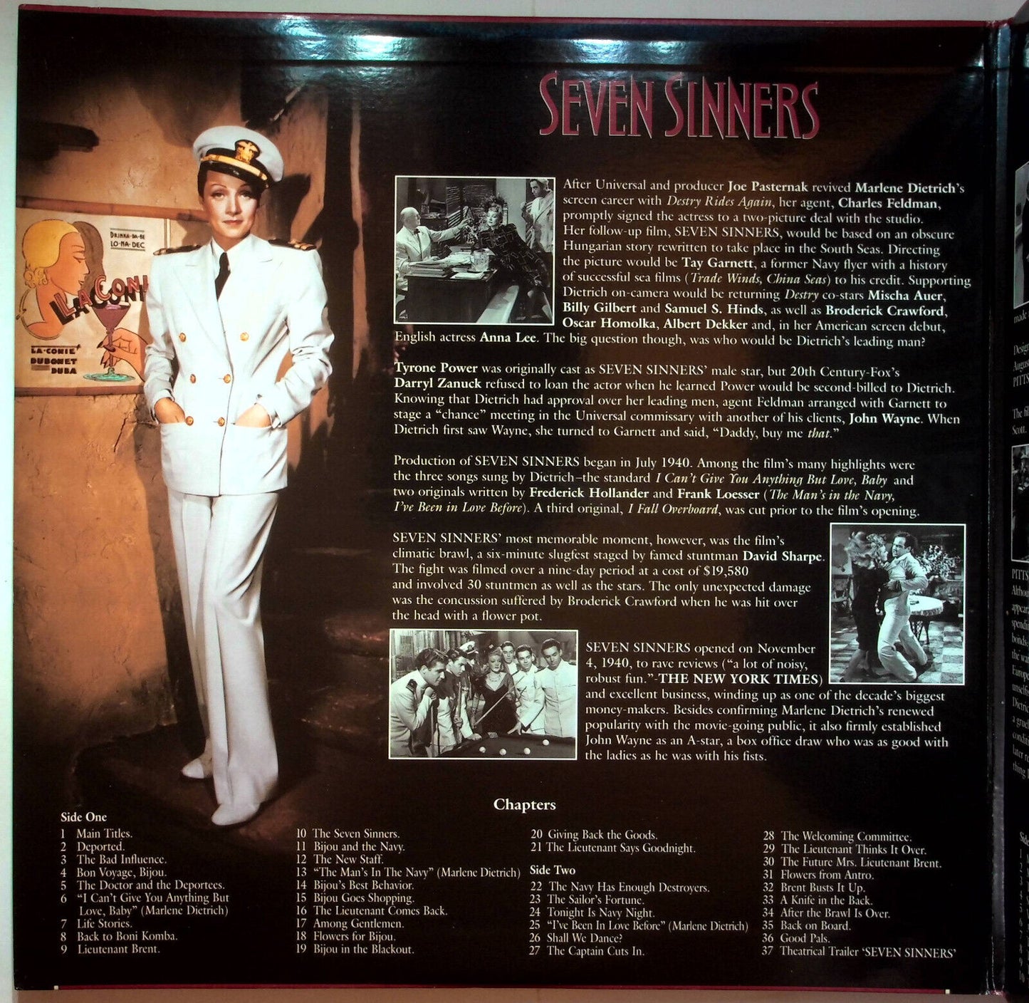 EBOND Marlene Dietrich Collection - Seven Sinner - Pittsburgh - Laser Disc Ntsc