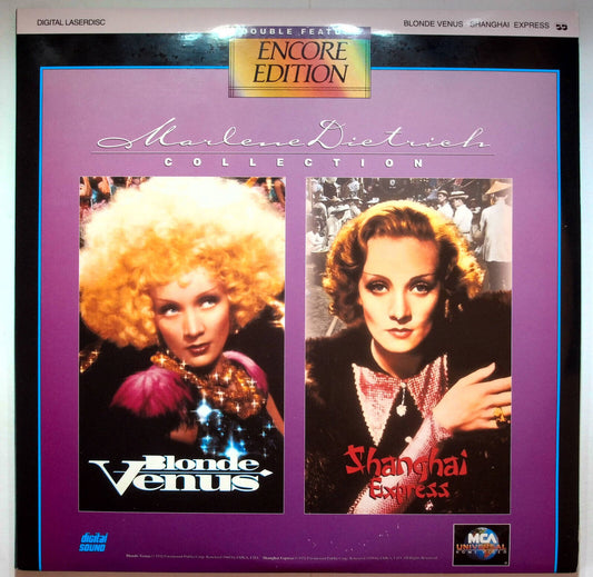 EBOND Marlene Dietrich Collection Blonde Venus Shanghai Express Laser Disc Ntsc