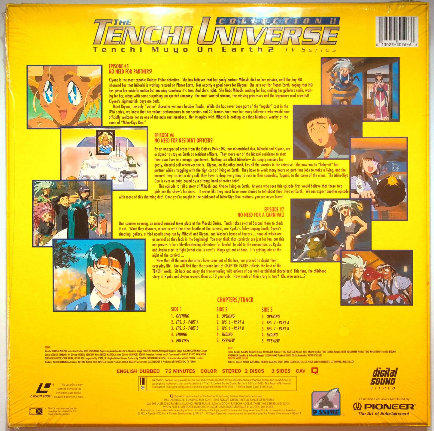 EBOND Tenchi Universe - Tenchi Muyo On Earth 2 - Ep:5/6/7 - Laser Disc Ntsc