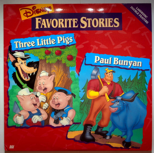 EBOND Disney Favorite Stories - Three Little Pigs - Paul Bunyan  Laser Disc Ntsc