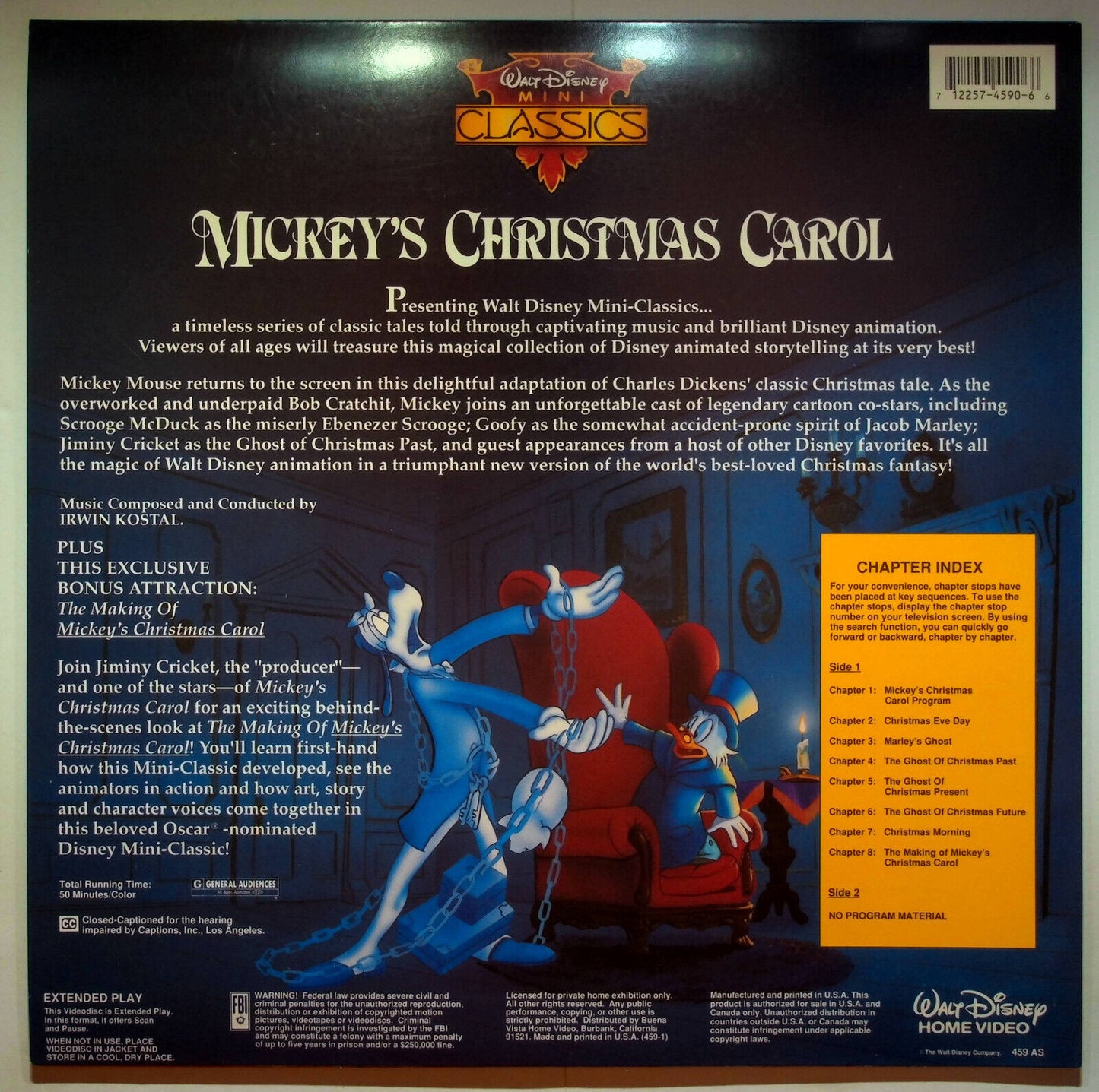 EBOND Mickey's Christmas Carol - Walt Disney Mini Classics - Laser Disc Ntsc