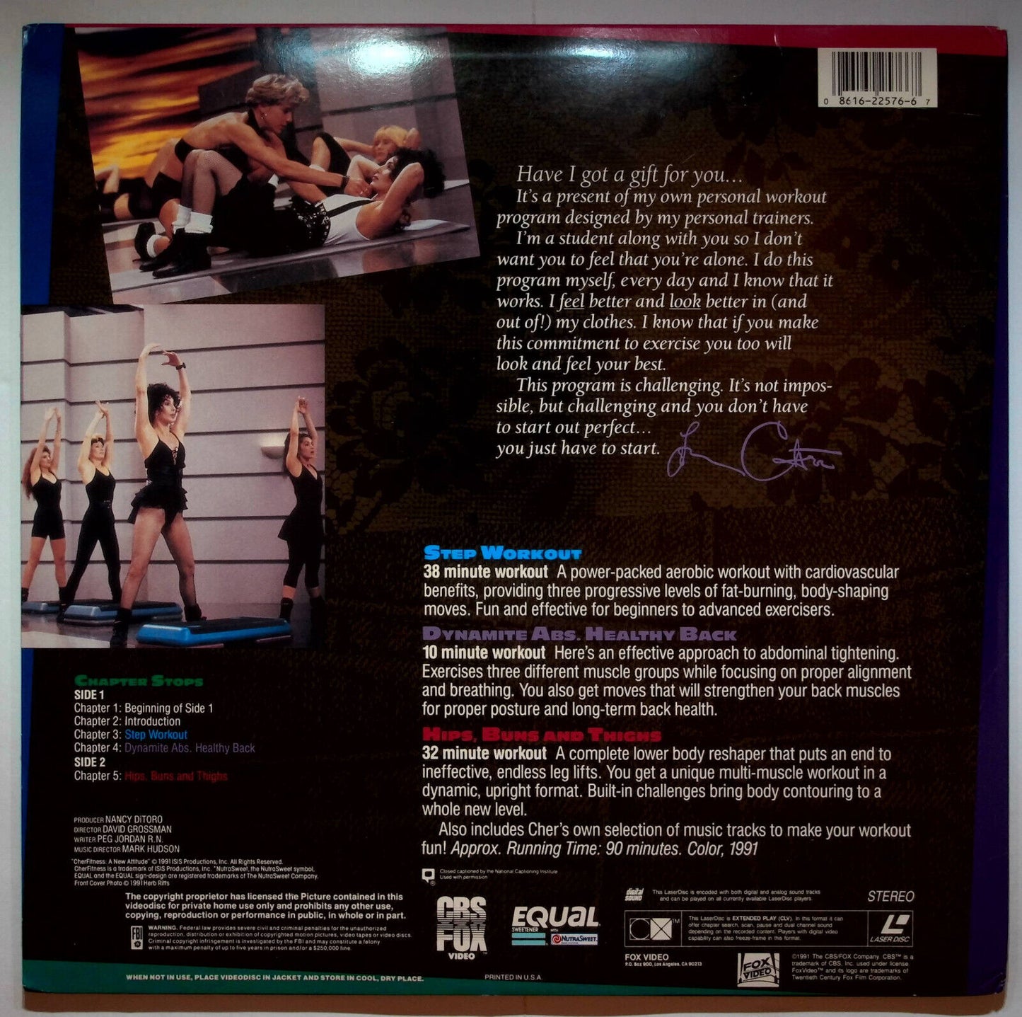 EBOND Cher Fitness - A New Attitude - Laser Disc Ntsc