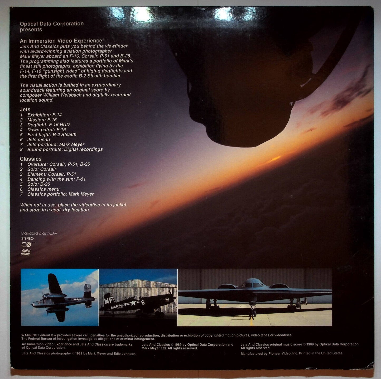 EBOND Jets And Classics - Laser Disc Ntsc