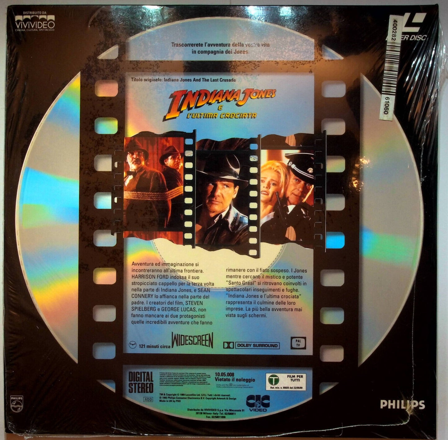 EBOND Indiana Jones E L'ultima Crociata - Laser Disc Pal