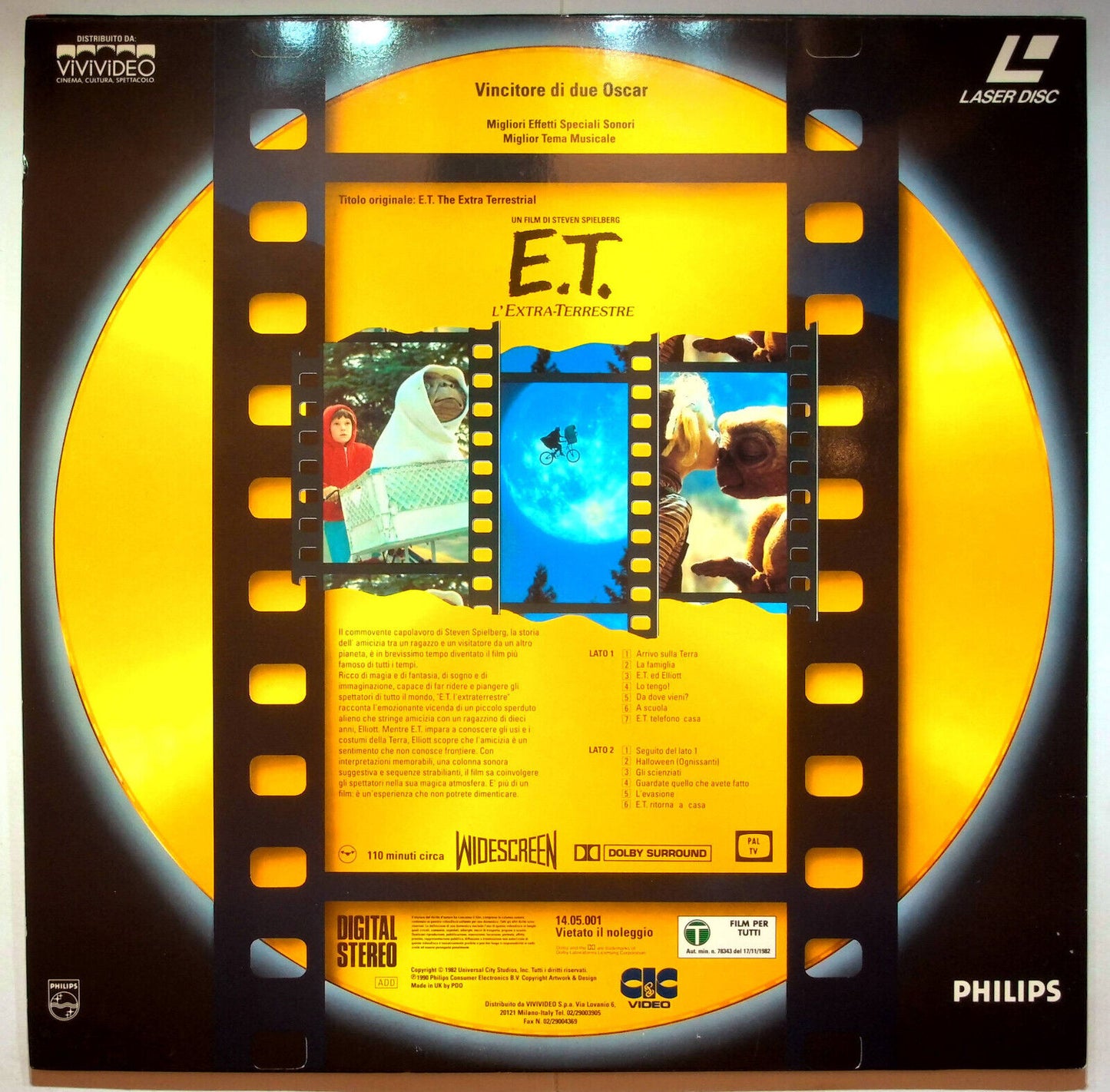 EBOND E.t. L'extra Terrestre - Laser Disc Pal