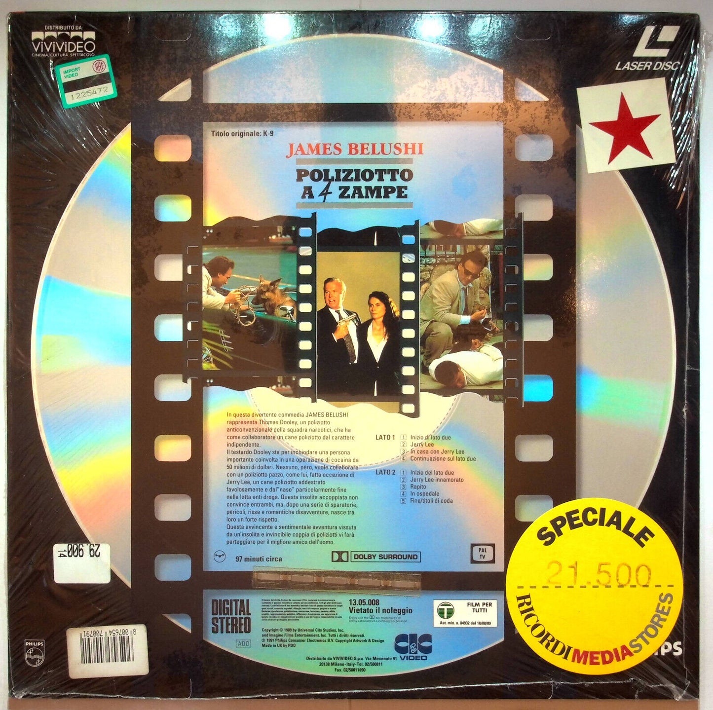 EBOND Poliziotto A 4 Zampe - Laser Disc Pal