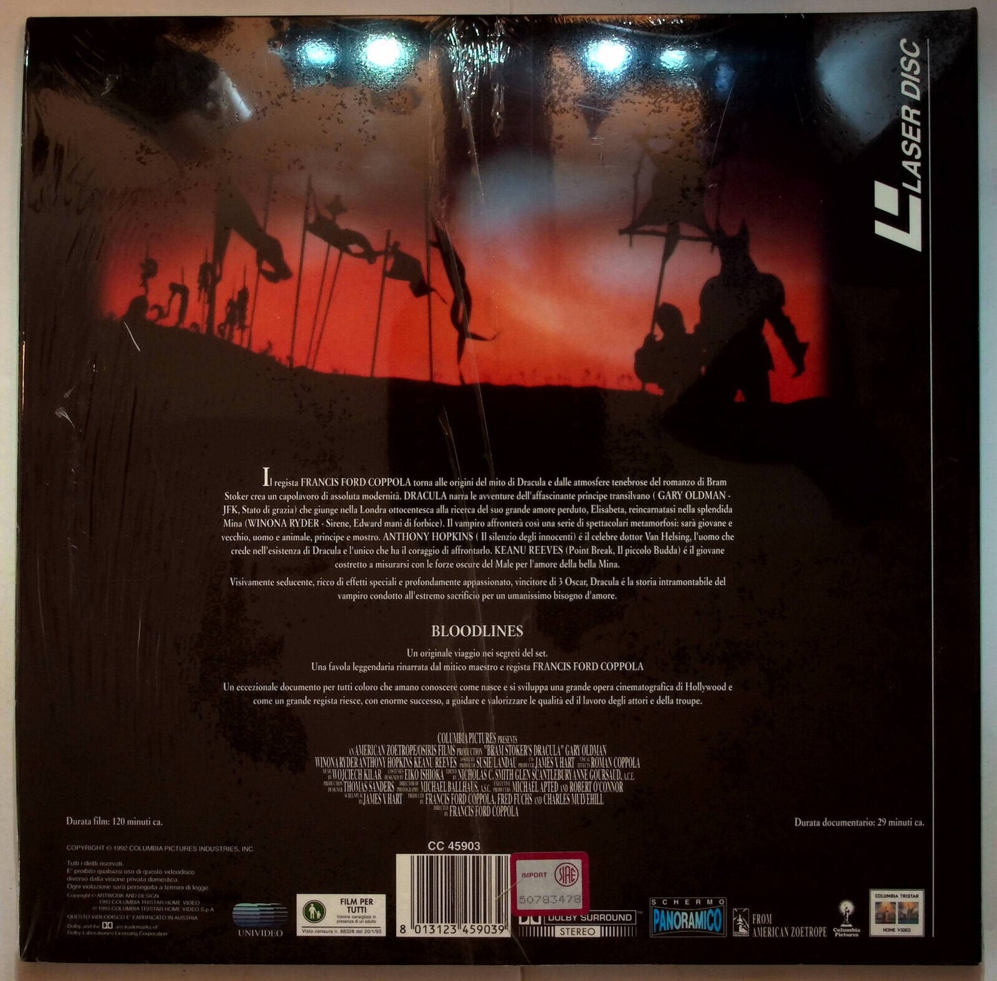 EBOND Dracula Di Bram Stoker - Laser Disc Pal