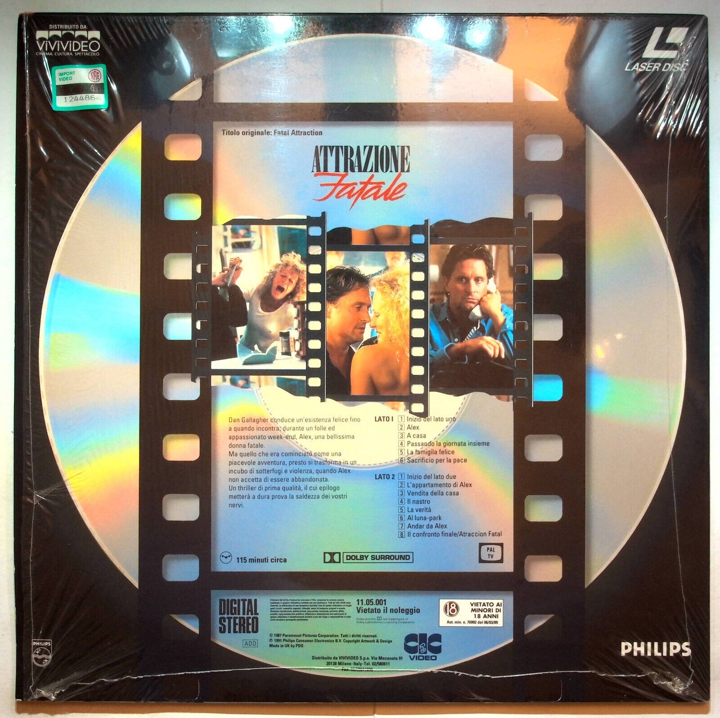 EBOND Attrazione Fatale - Laser Disc Pal