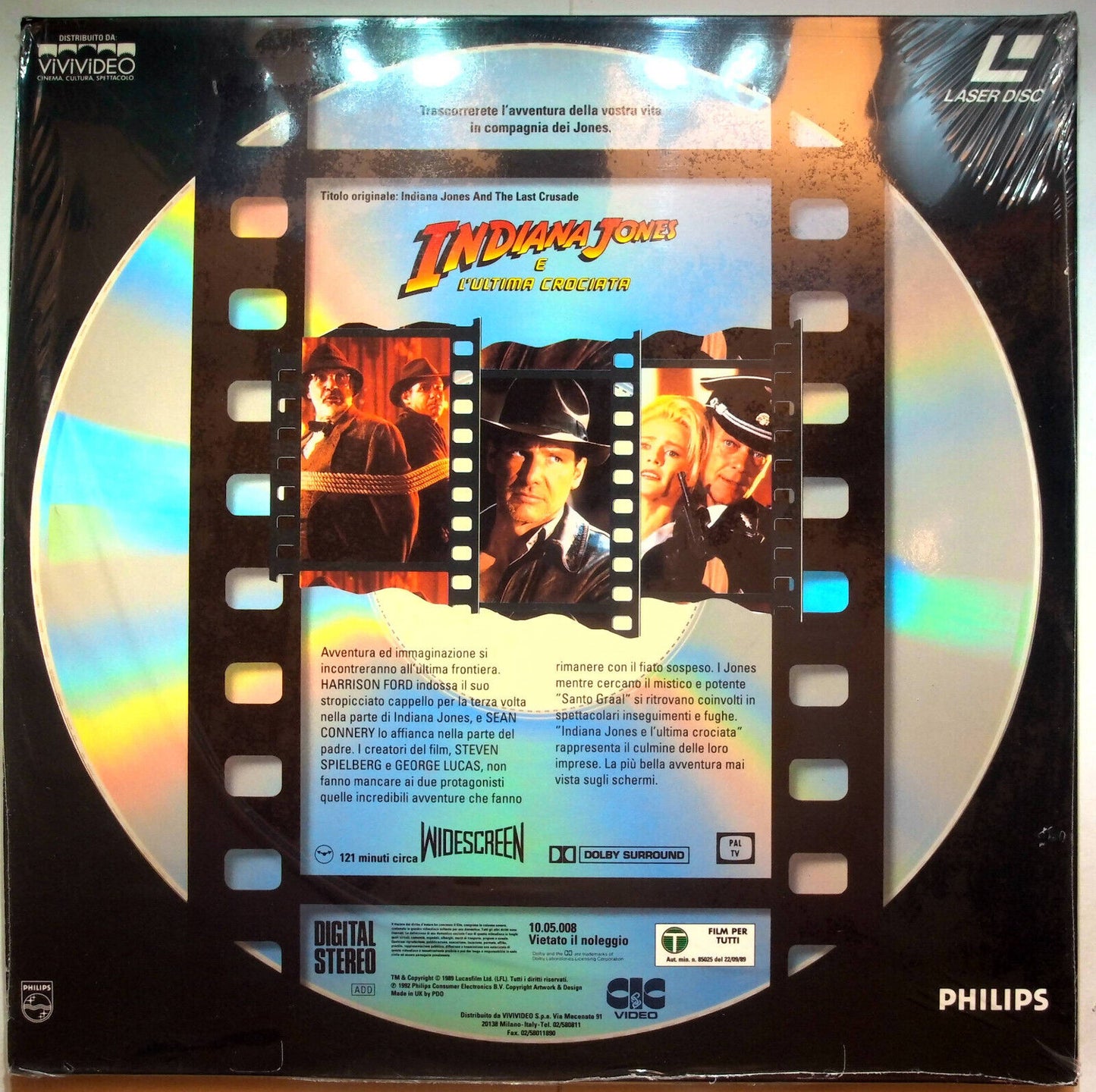 EBOND Indiana Jones E L'ultima Crociata - Laser Disc Pal