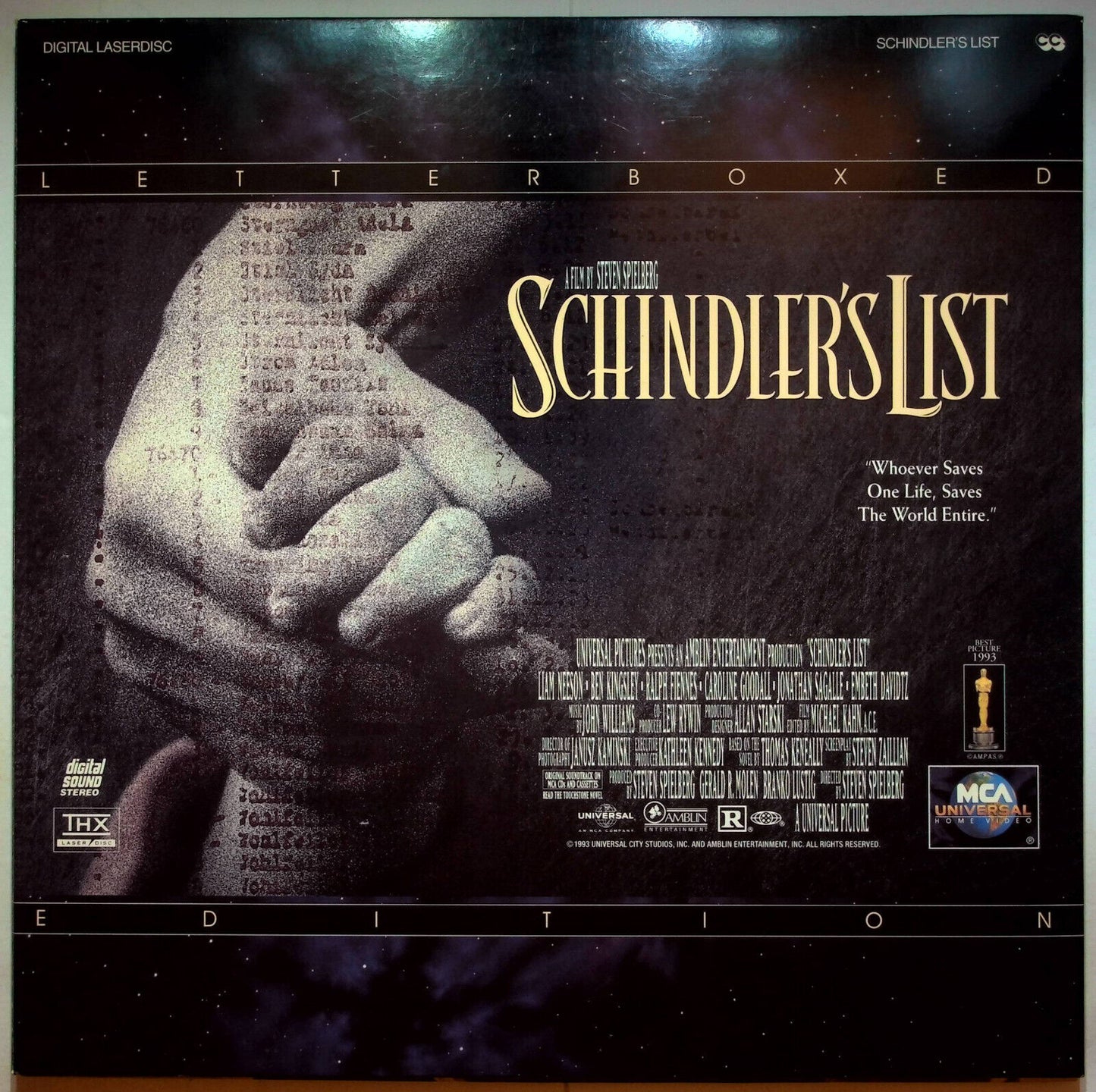 EBOND Schindler's List - Laser Disc Ntsc