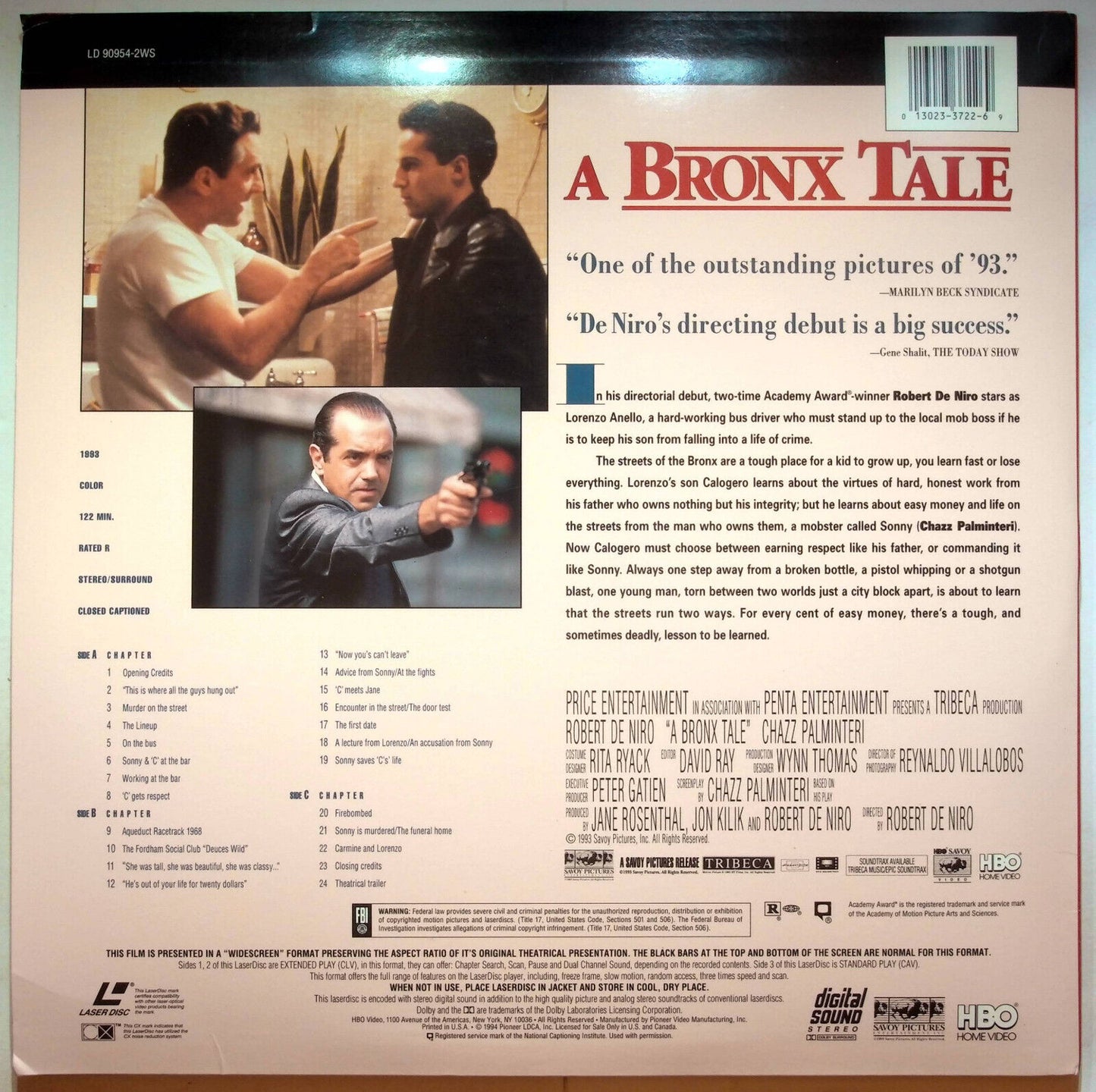 EBOND A Bronx Tale - Laser Disc Ntsc