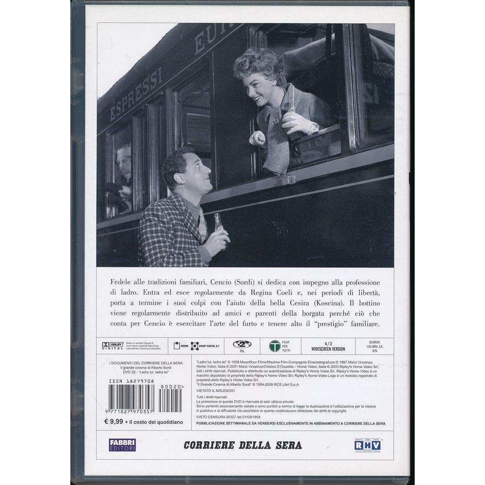 EBOND Ladro lui, ladra lei - Il grande cinema di Alberto Sordi + booklet [Editoriale]