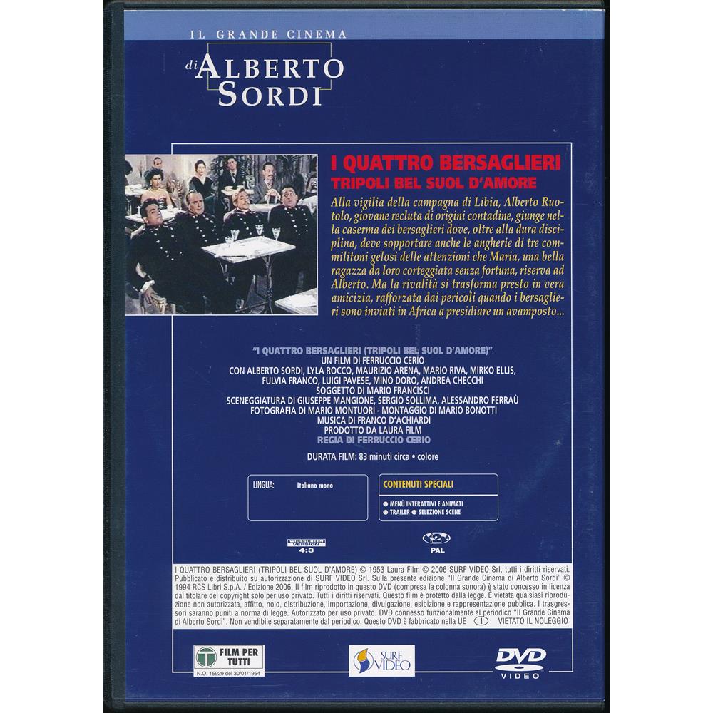 EBOND Il Grande cinema di Alberto Sordi Fabbri I quattro Bersaglieri DVD DL001272